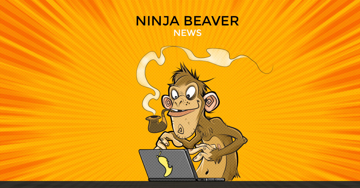 Blog - Ninja Beaver News. A monkey and a typewriter