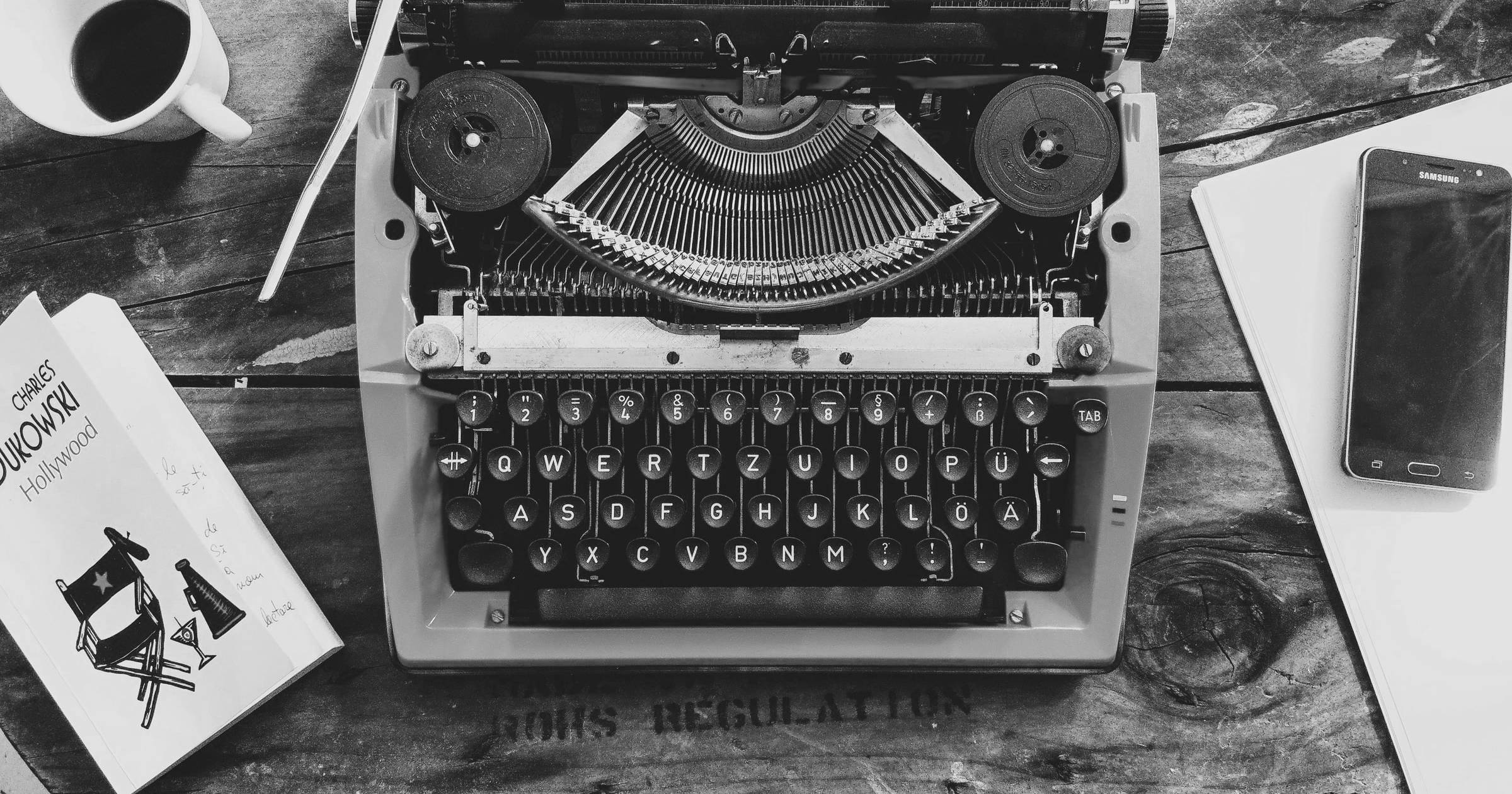 Typewriter Header